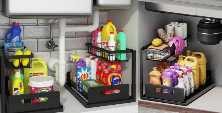 Best under kitchen sink organizer with garbage disposal
